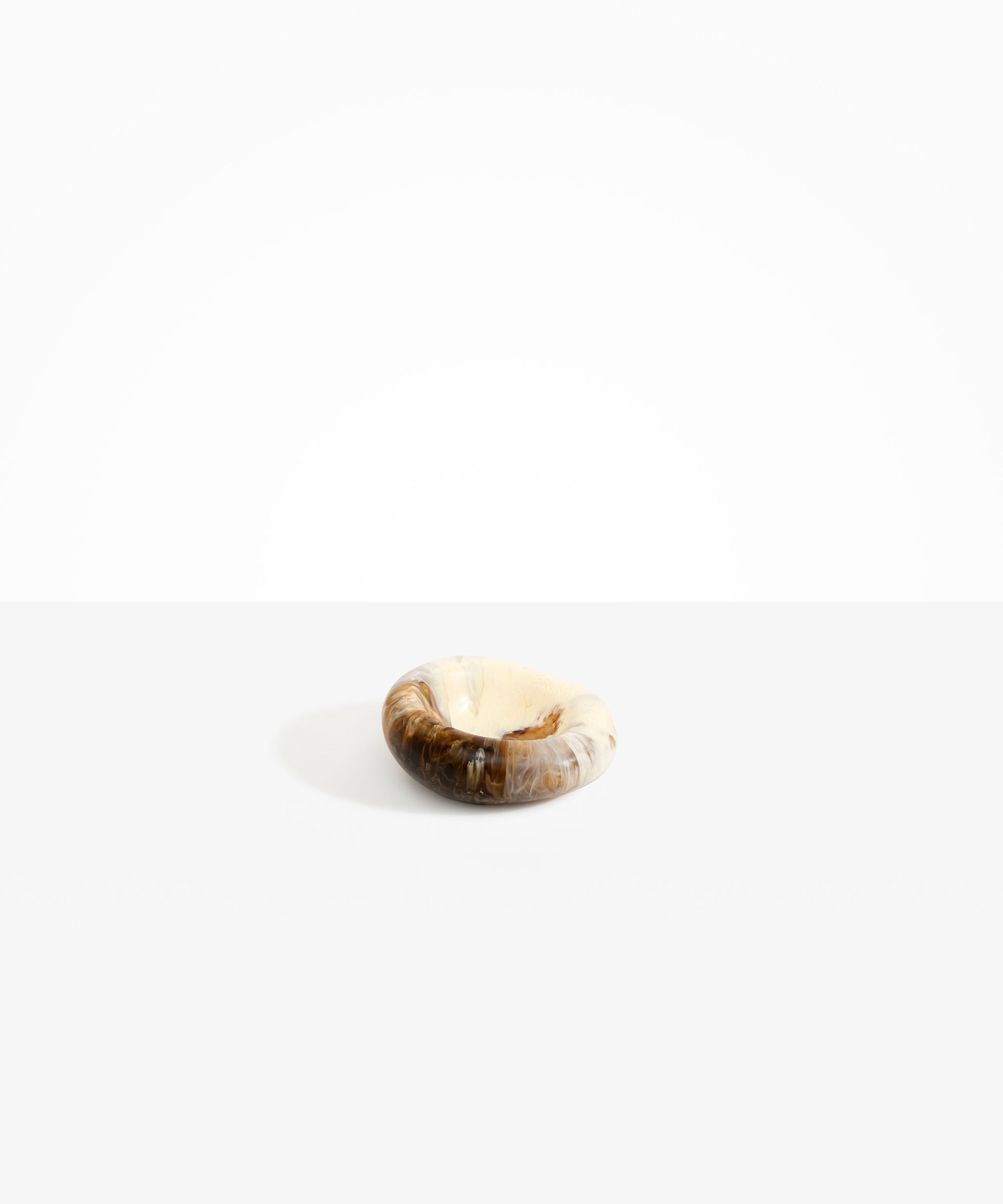 Dinosaur Designs Medium Drift Dish Tableware in Light Horn Colour resin