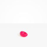 Dinosaur Designs Medium Drift Dish in Cranberry— handcrafted marbled red resin chunky trinket dish with organic form...