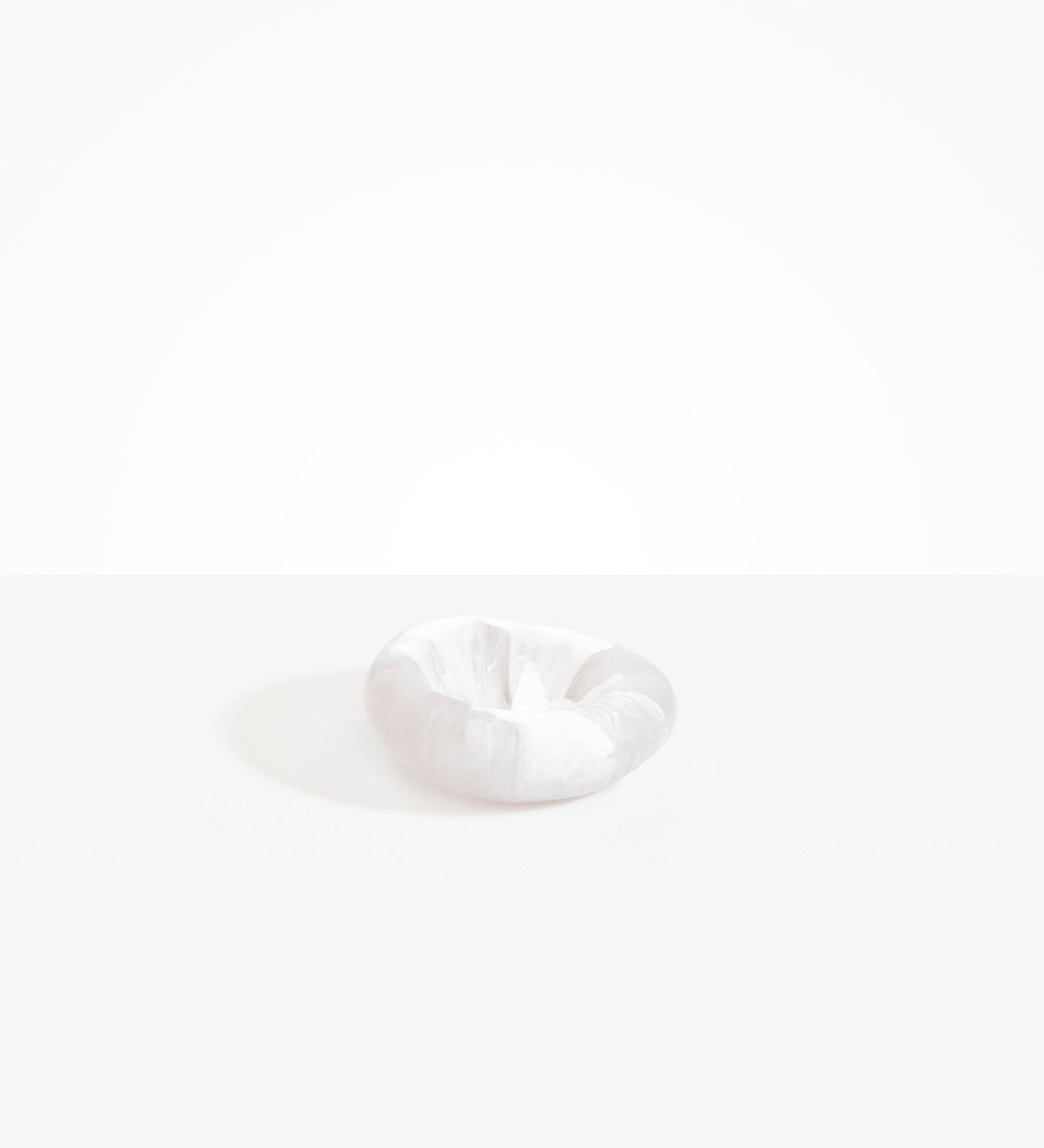 Dinosaur Designs Drift Dish Tableware in Snow Swirl Colour resin