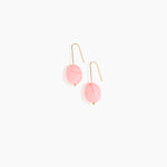 Dinosaur Designs Earth Wire Earrings in Parakeet Colour resin with Gold-Filled Material.