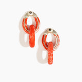 Large Rock Chain Earrings