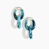 Large Rock Chain Earrings