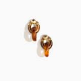 Small Rock Chain Earrings