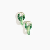 Small Rock Chain Earrings