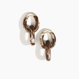 Large Rock Chain Earrings