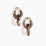Large Rock Chain Earrings