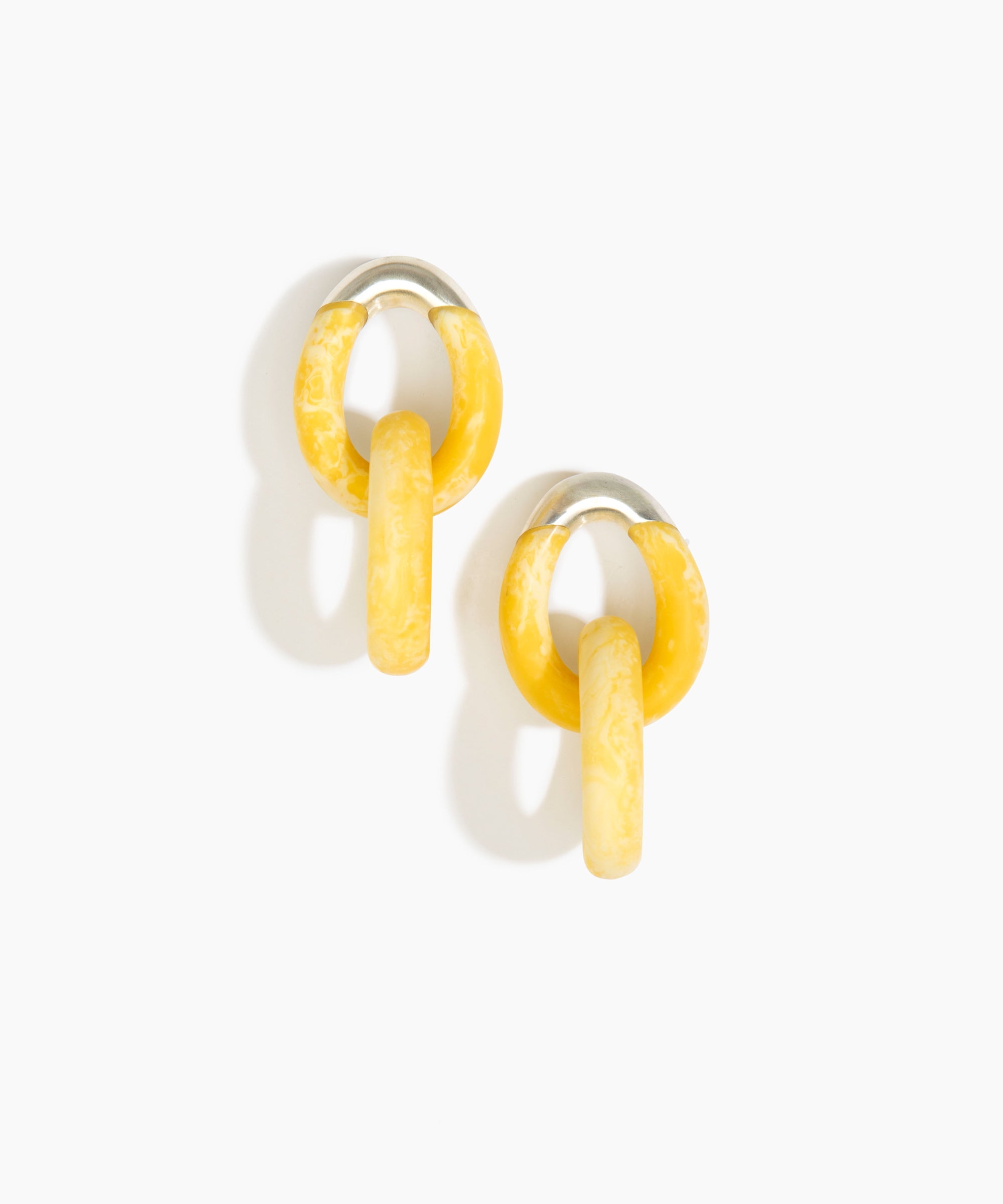 Large Rock Chain Earrings