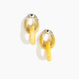 Large Rock Chain Earrings