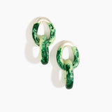 Large Rock Chain Earrings