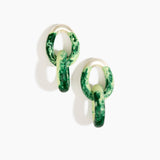 Large Rock Chain Earrings