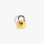 Dinosaur Designs Splash Keyring in Daisy Colour resin with Gunmetal Metal..