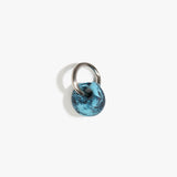 Dinosaur Designs Splash Keyring in Water Colour resin with Gunmetal Metal..