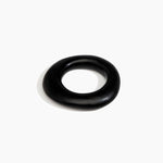 Dinosaur Designs Medium Drift Bangle in Black Colour resin with Wide Fit