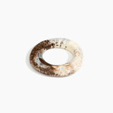 Dinosaur Designs Medium Drift Bangle in Cappuccino Colour resin with Wide Fit