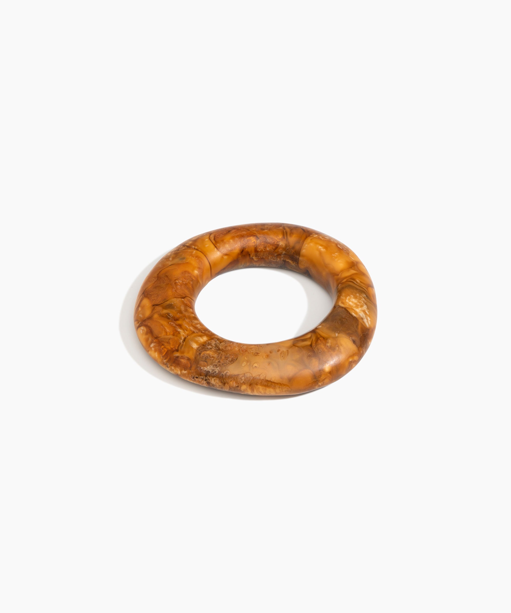Dinosaur Designs Medium Drift Bangle in Dark Horn Colour resin with Wide Fit.
