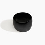 Dinosaur Designs Extra Large Organic Oval Bangle in Black color resin with Wide Fit
