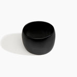 Dinosaur Designs Rock Totem Vase in Cappuccino — handcrafted cloud grey and cream marbled resin vase with organic silhouette..