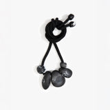 Dinosaur Designs Boulder Rock Necklace in Black Marble Colour resin.