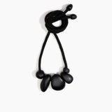 Dinosaur Designs Boulder Rock Necklace in Black Colour resin.
