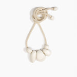 Dinosaur Designs Boulder Rock Necklace in Chalk Swirl Colour resin.