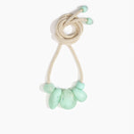 Dinosaur Designs Boulder Rock Necklace in Mint Colour resin.