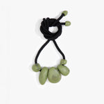 Dinosaur Designs Boulder Rock Necklace in Olive Colour resin.