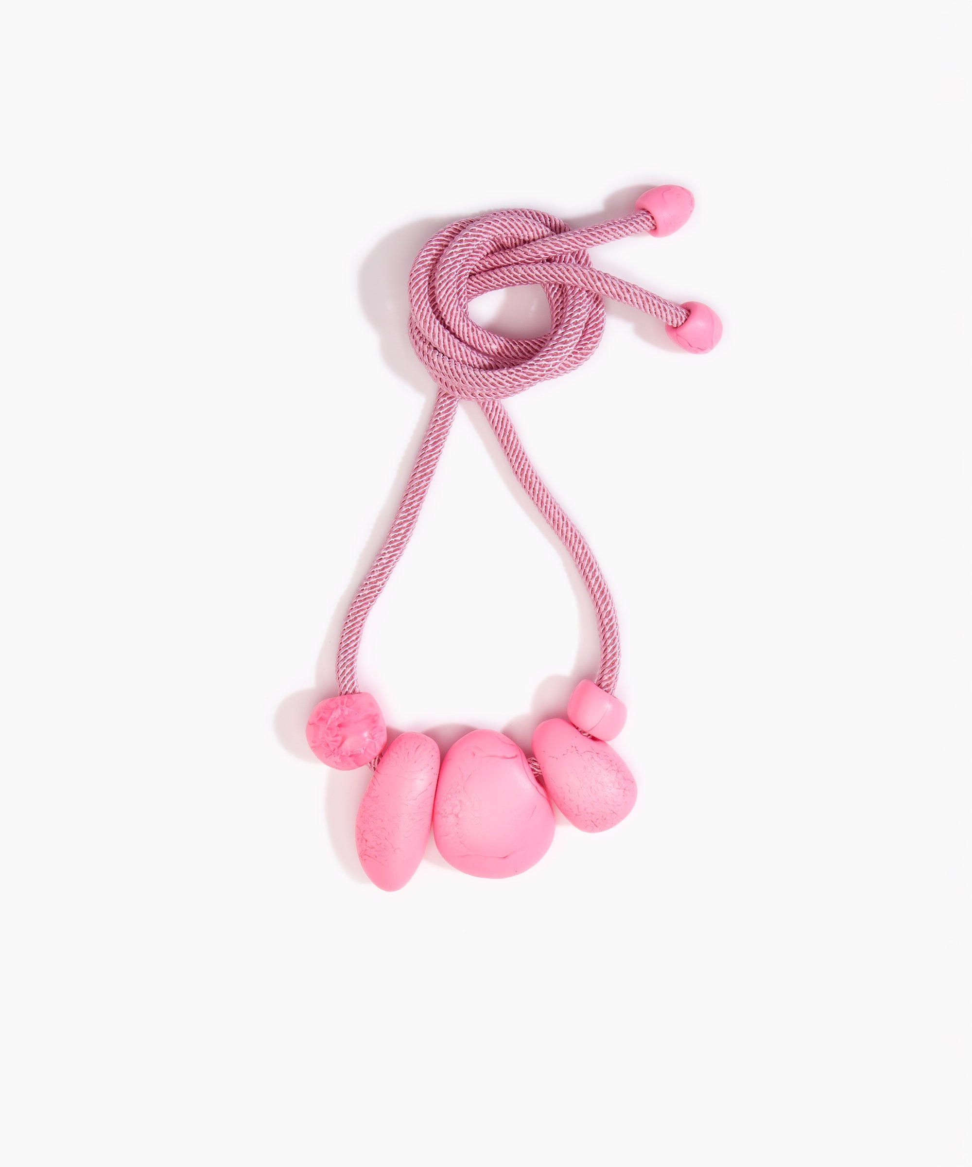 Dinosaur Designs Boulder Rock Necklace in Parakeet color resin