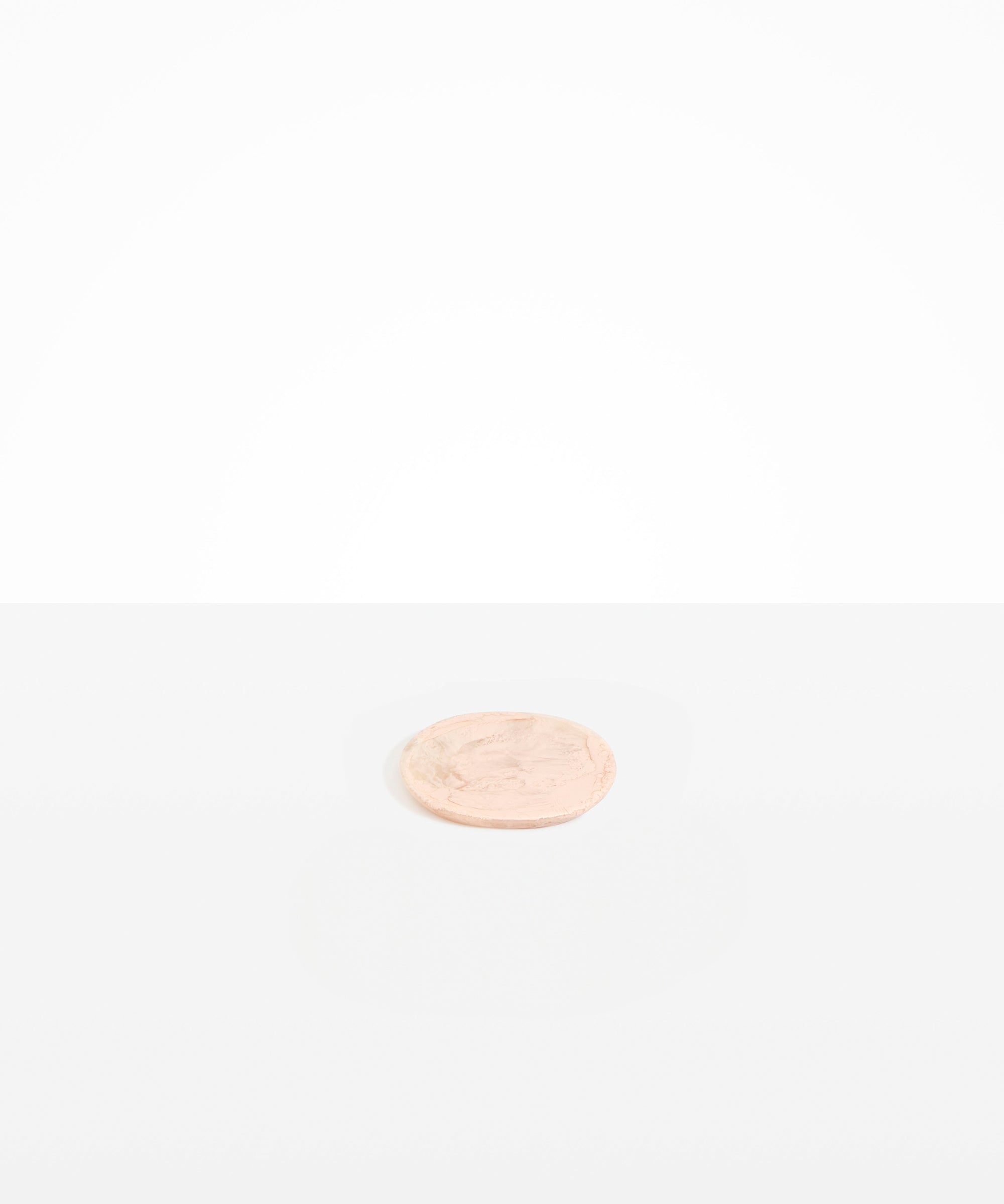 Dinosaur Designs Boulder Coaster in Rose Swirl Colour resin..