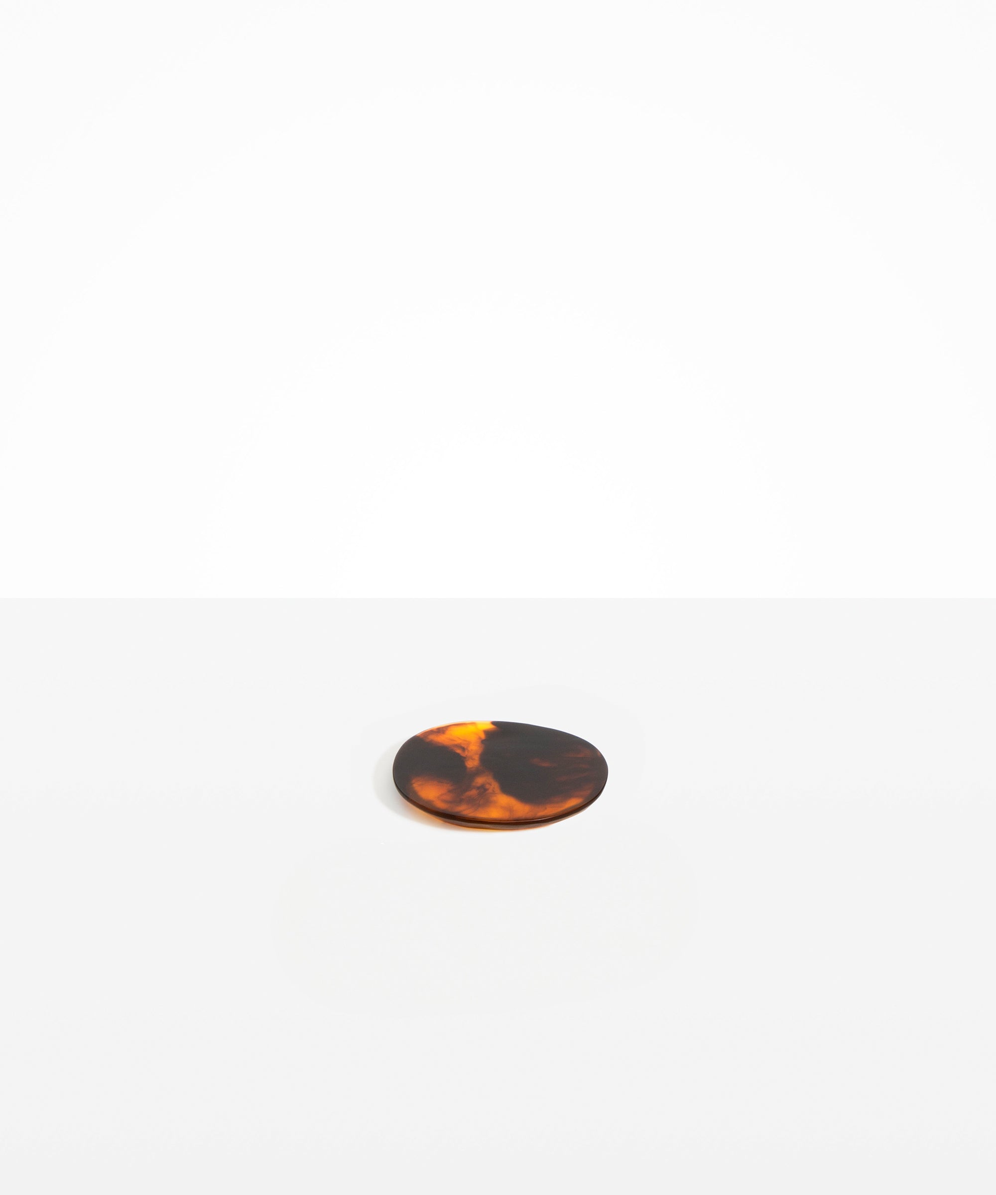 Dinosaur Designs Boulder Coaster in Tortoise Colour resin.