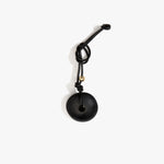 Dinosaur Designs Flat Watercolour Bag Charm in Black Colour resin with Brass Material..