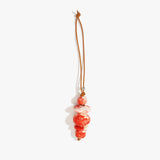 Dinosaur Designs Splash Decoration in Strawberry Colour resin with 925 Sterling Silver Material..