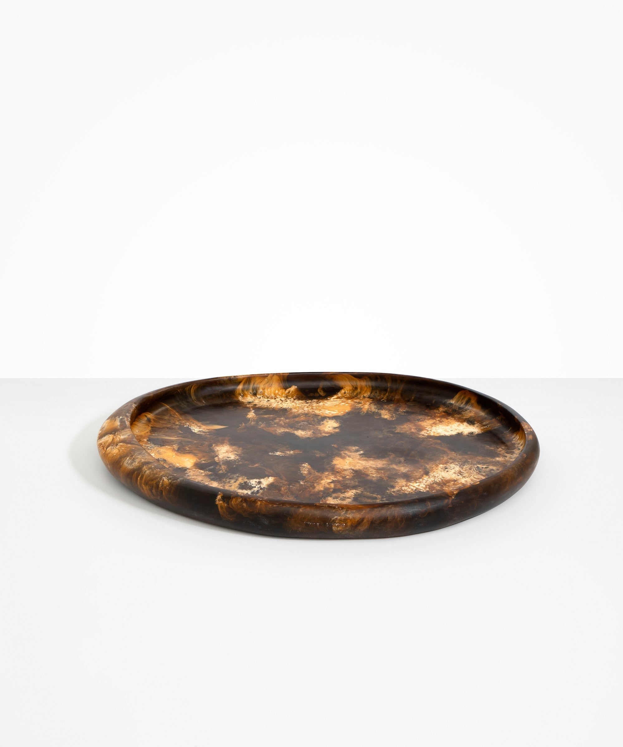 Dinosaur Designs Rock Tray in Dark Horn color resin