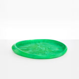Dinosaur Designs Rock Tray in Leaf Colour resin.