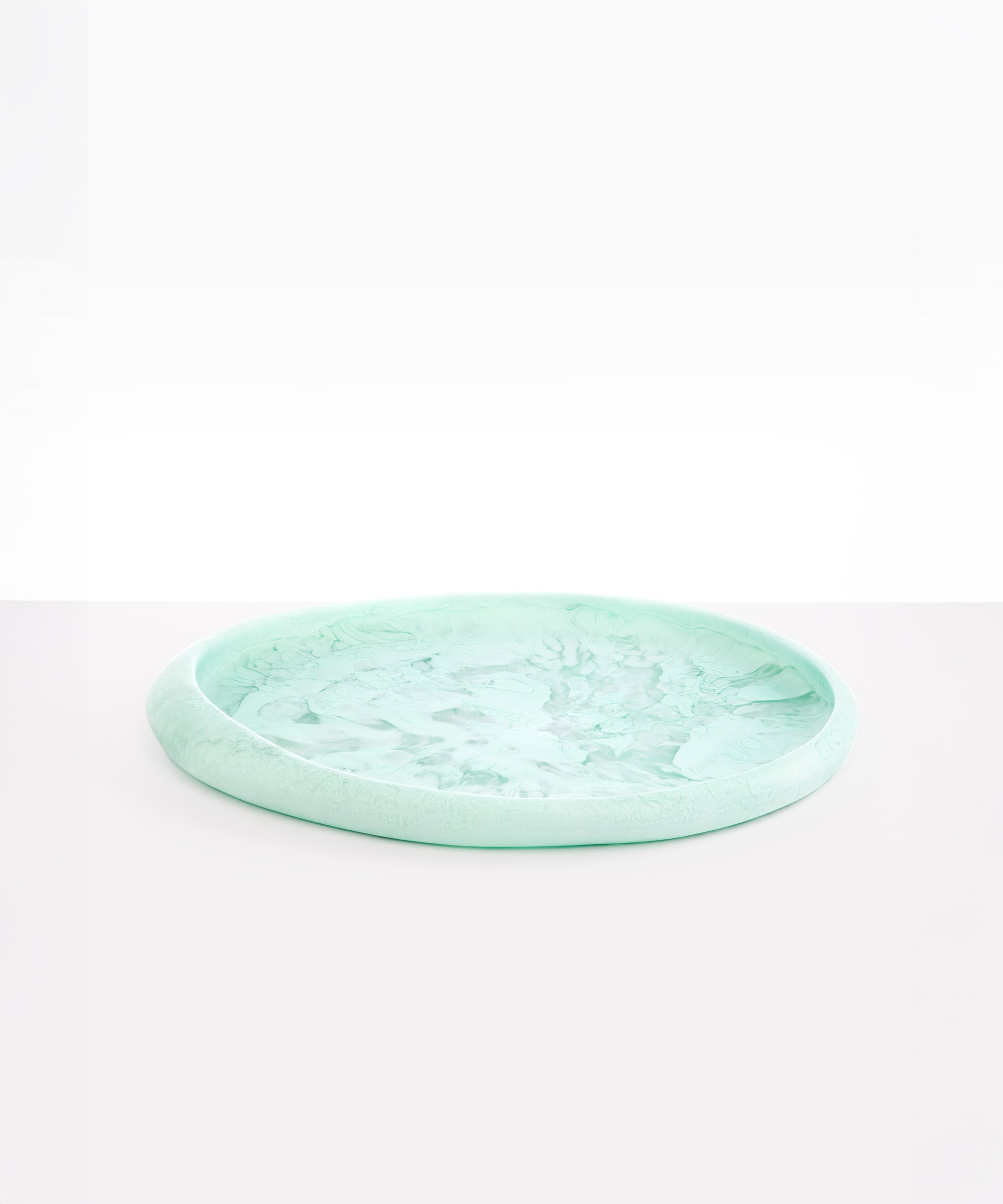 Dinosaur Designs Rock Tray in Mint Colour resin.