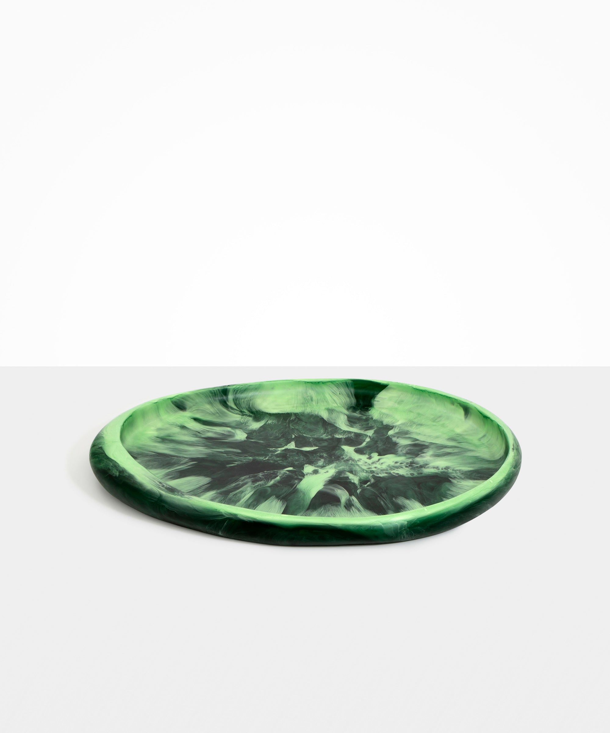 Dinosaur Designs Rock Tray in Moss Colour resin.
