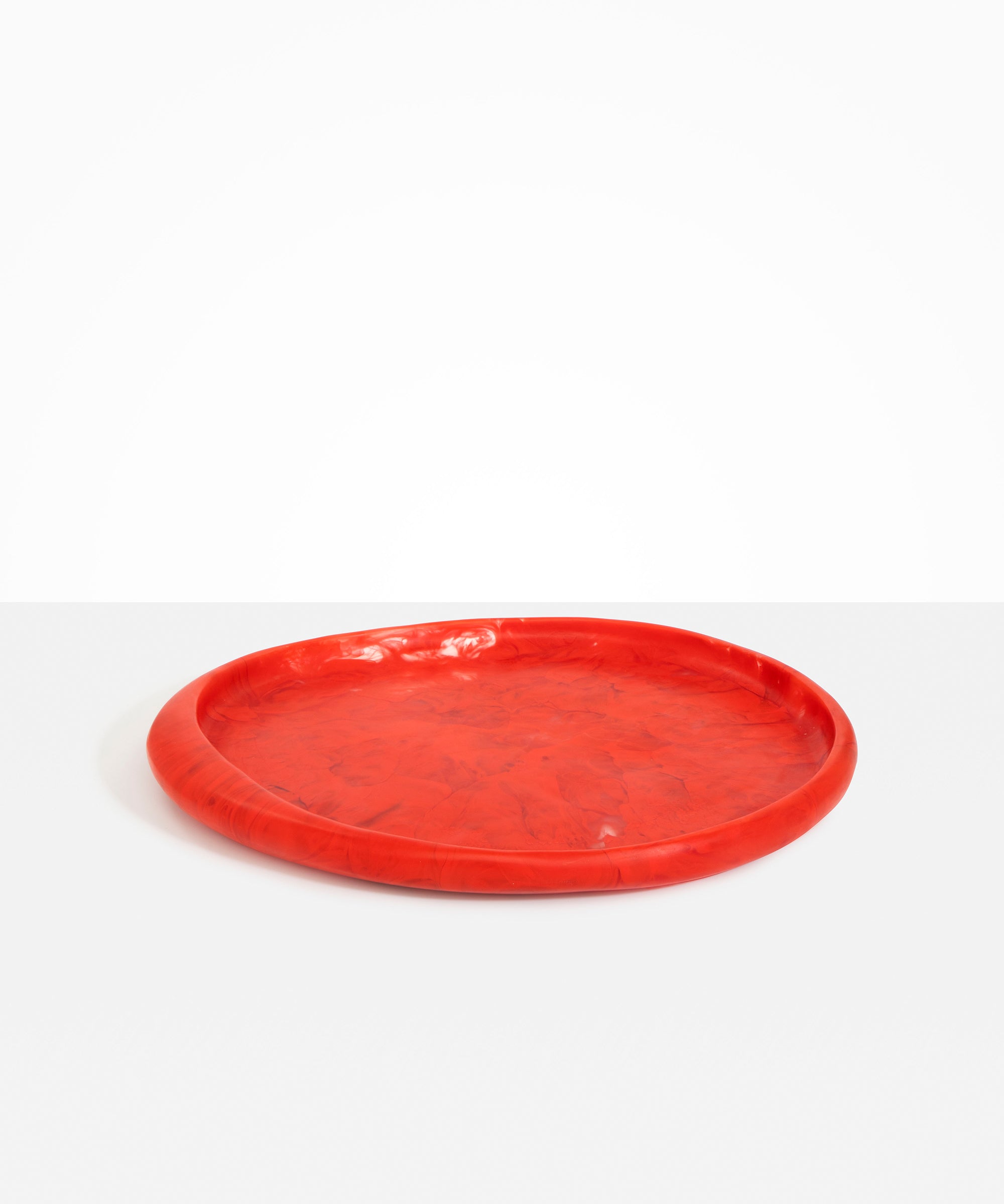 Dinosaur Designs Rock Tray in Poppy Colour resin.