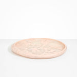 Dinosaur Designs Rock Tray in Rose Swirl color resin