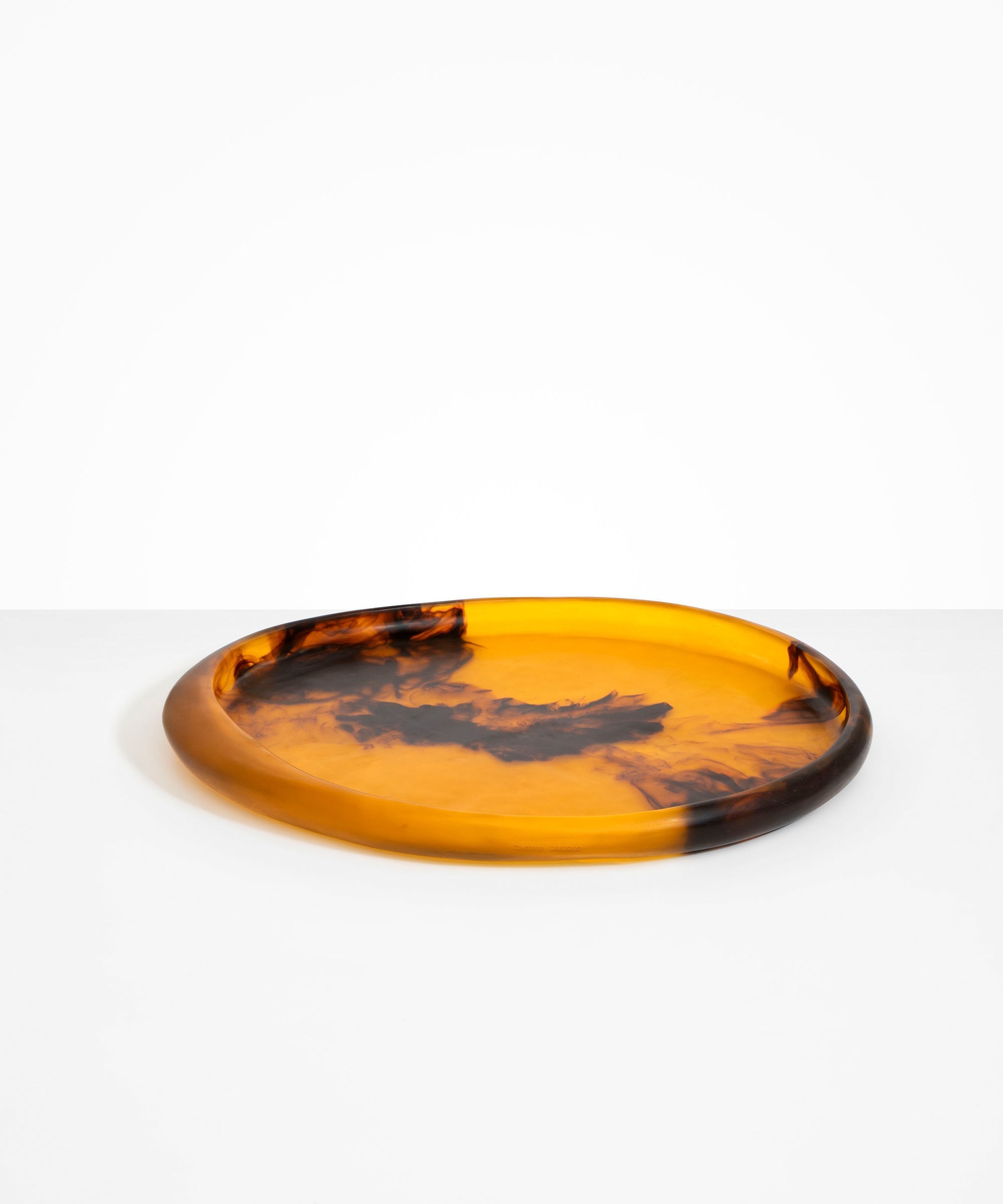 Dinosaur Designs Rock Tray in Tortoise Colour resin.