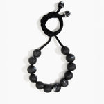Dinosaur Designs Bold Ball Necklace in Black Marble Colour resin.