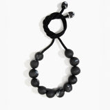Dinosaur Designs Bold Ball Necklace in Black Marble Colour resin.
