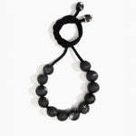 Dinosaur Designs Bold Ball Necklace in Black Marble color resin