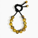 Dinosaur Designs Bold Ball Necklace in Malachite color resin