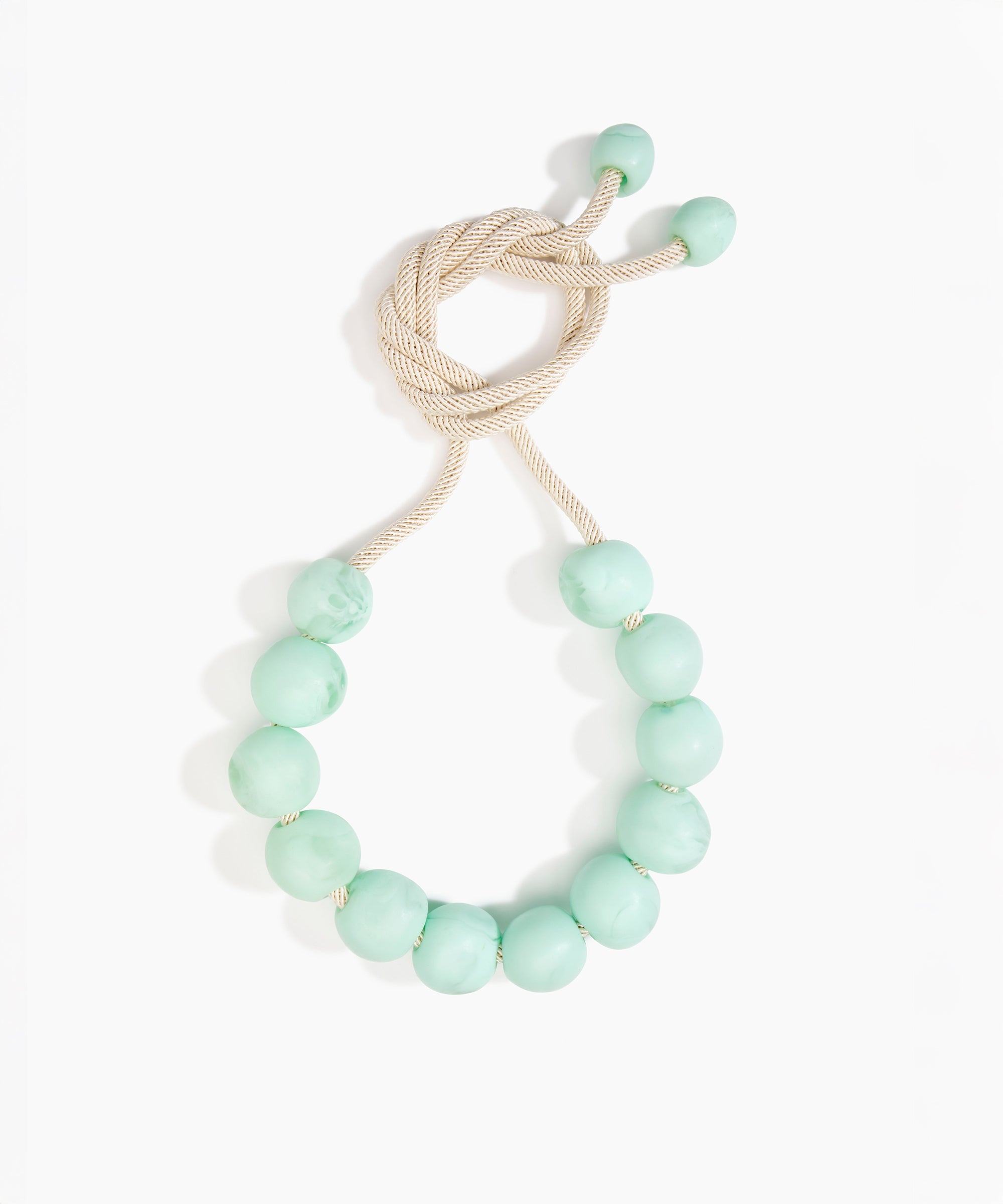 Dinosaur Designs Bold Ball Necklace in Mint Colour resin.