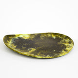 Dinosaur Designs Extra Large Modern Tribal Platter in Malachite Colour resin.