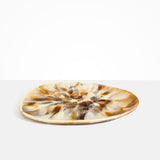 Dinosaur Designs Large Pebble Platter in Light Horn Colour resin.