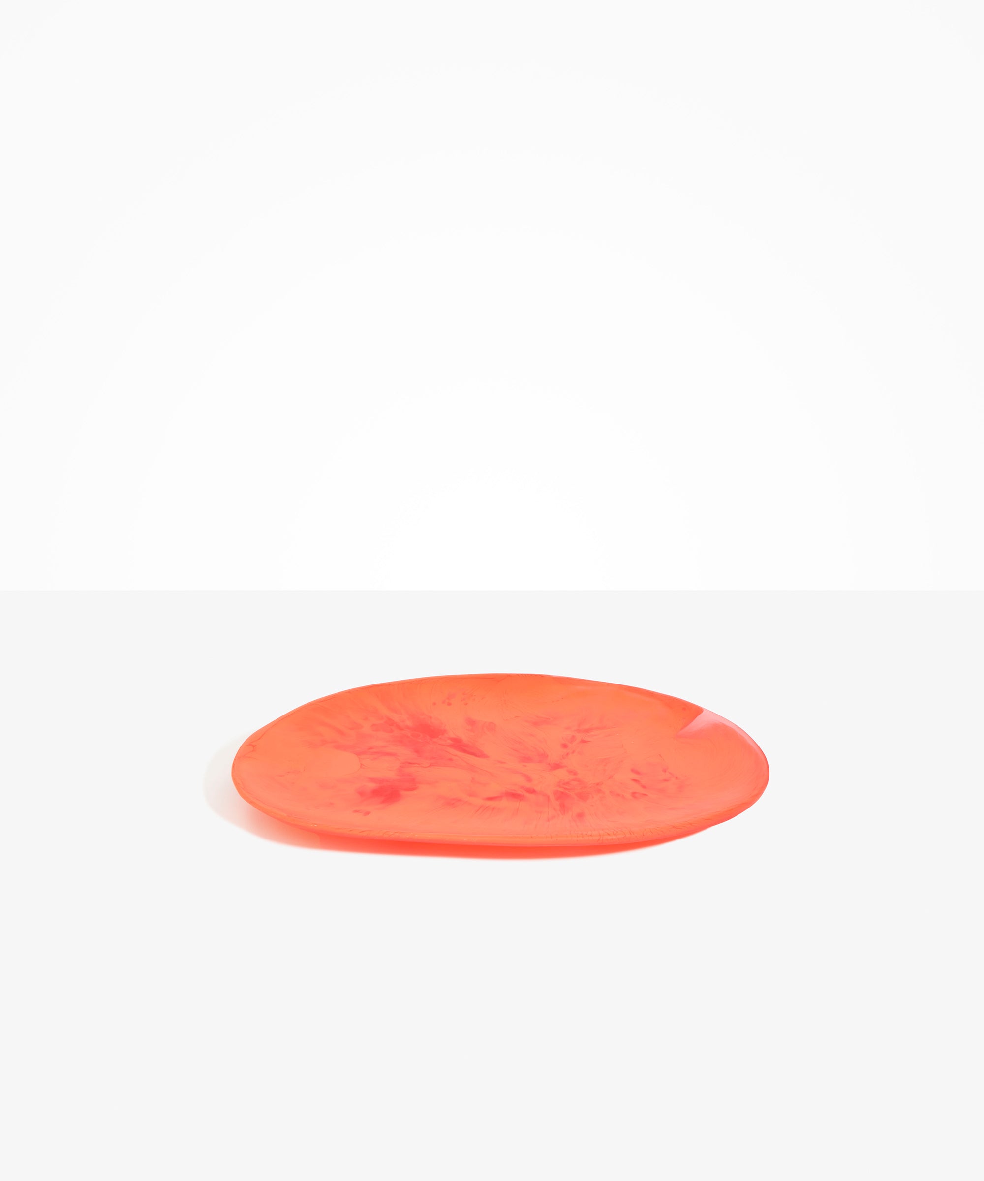 Dinosaur Designs Large Temple Platter in Lychee color resin