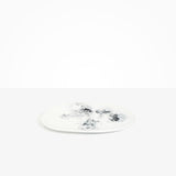 Dinosaur Designs Large Temple Platter in White Marble color resin