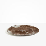 Dinosaur Designs Long Temple Platter in Cappuccino Colour resin.