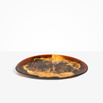 Dinosaur Designs Long Temple Platter in Dark Horn color resin