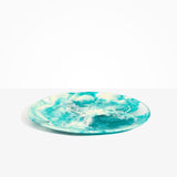 Dinosaur Designs Long Temple Platter in Lagoon Colour resin.